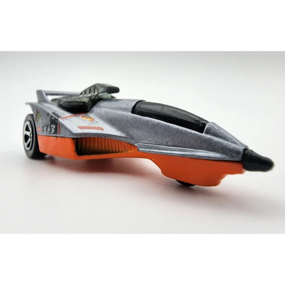🏁Vintage‎ Hot Wheels 1984 XT-3 Three wheeler in SILVER/ ORANGE